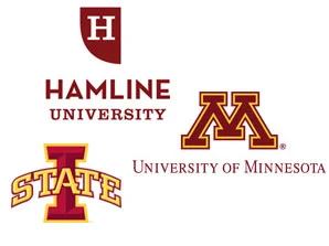 Hamline University, University of Minnesota, Iowa State